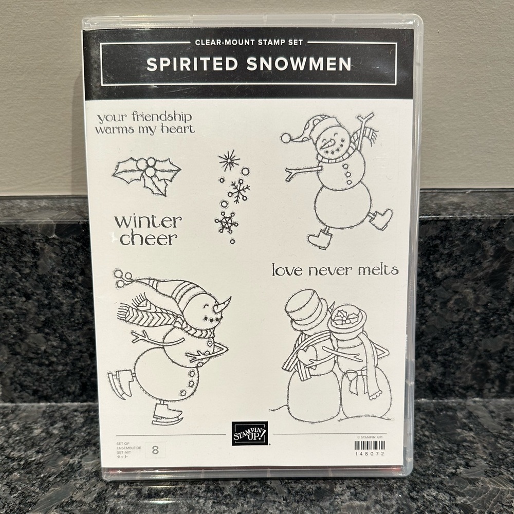 NWT Stampin’ Up! Spirited Snowmen Stamp Set